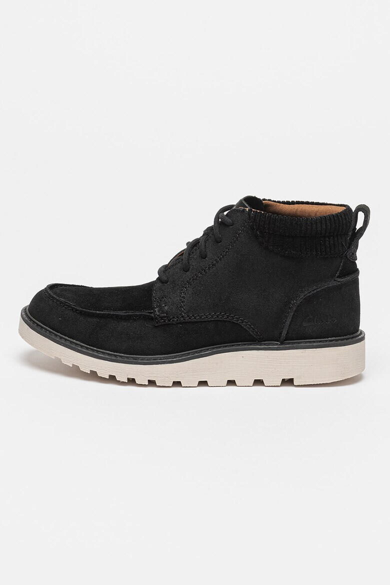 Clarks Боти Barnes от велур и текстил - Pepit.bg