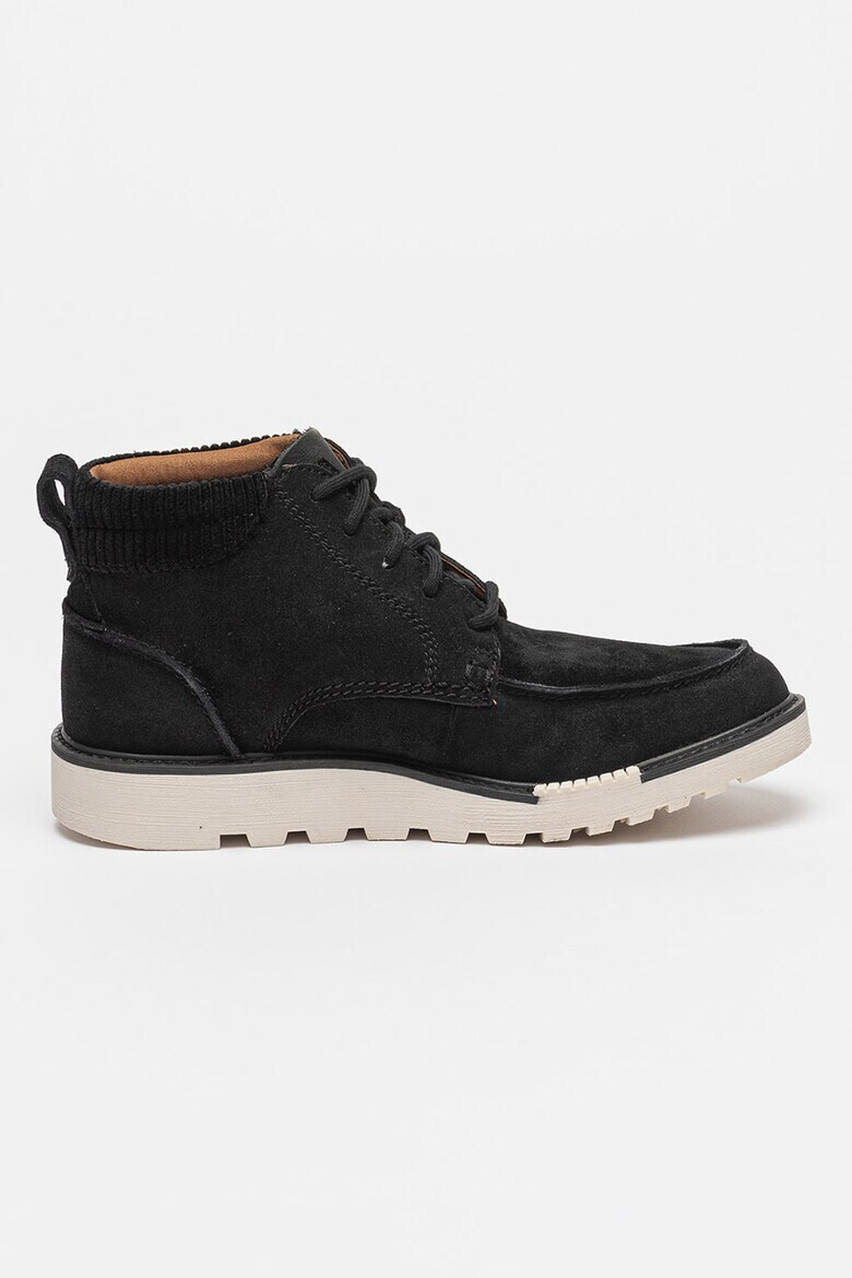Clarks Боти Barnes от велур и текстил - Pepit.bg