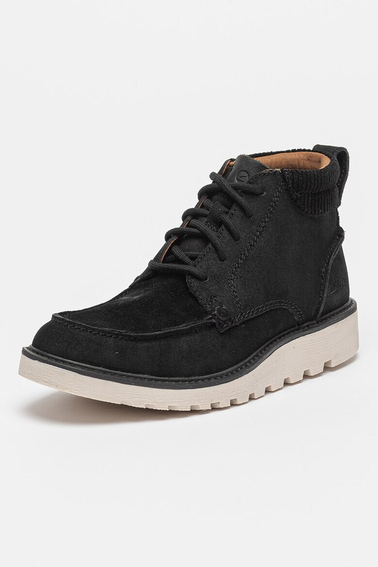 Clarks Боти Barnes от велур и текстил - Pepit.bg