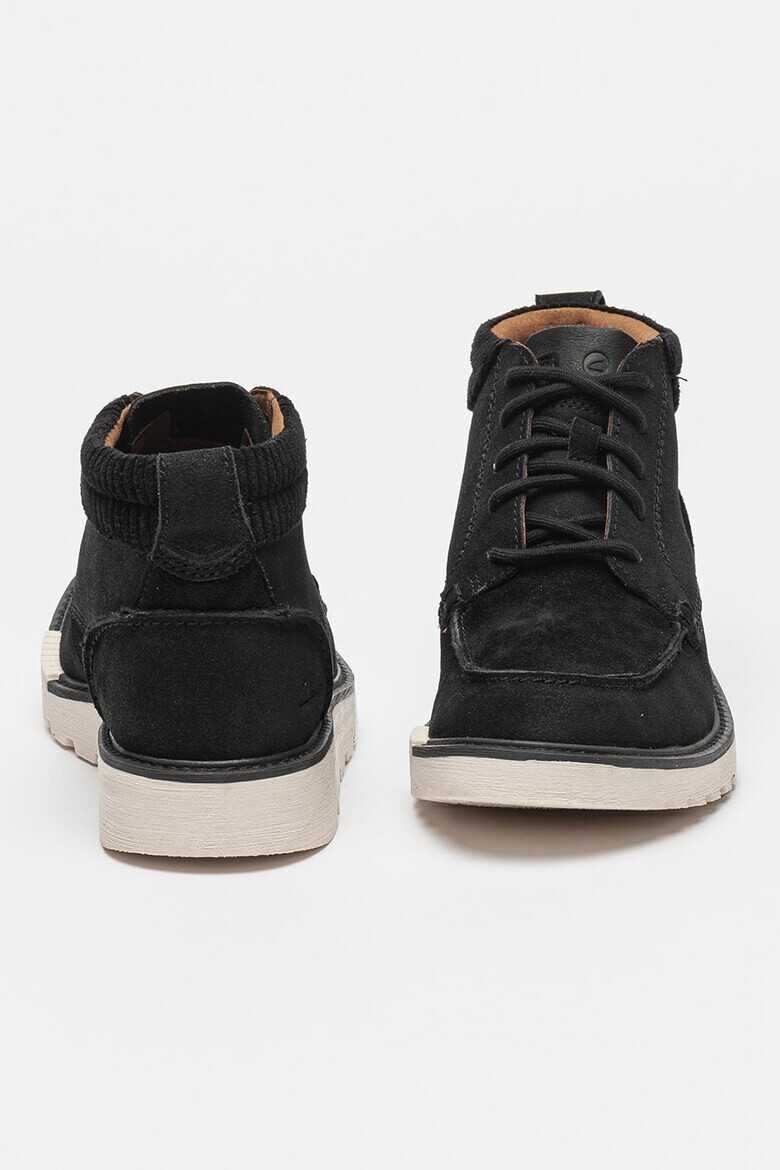 Clarks Боти Barnes от велур и текстил - Pepit.bg