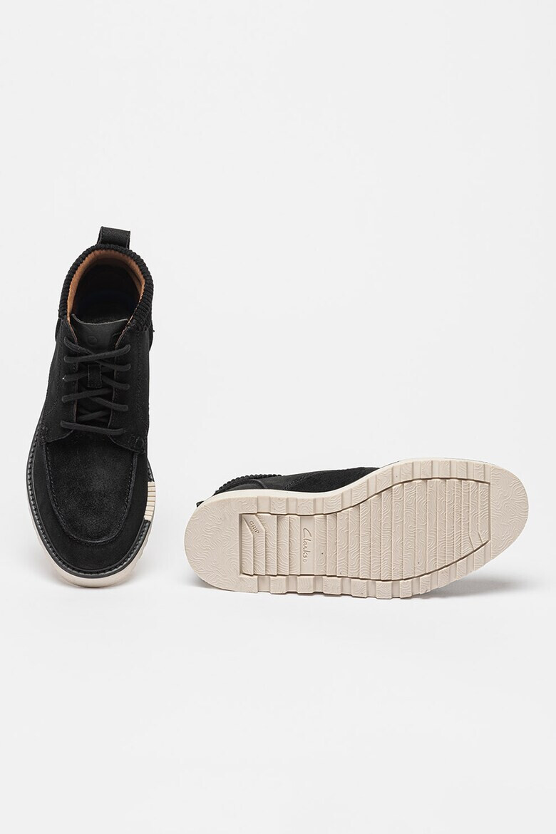 Clarks Боти Barnes от велур и текстил - Pepit.bg