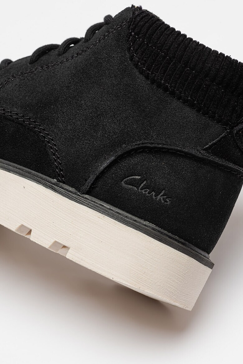 Clarks Боти Barnes от велур и текстил - Pepit.bg