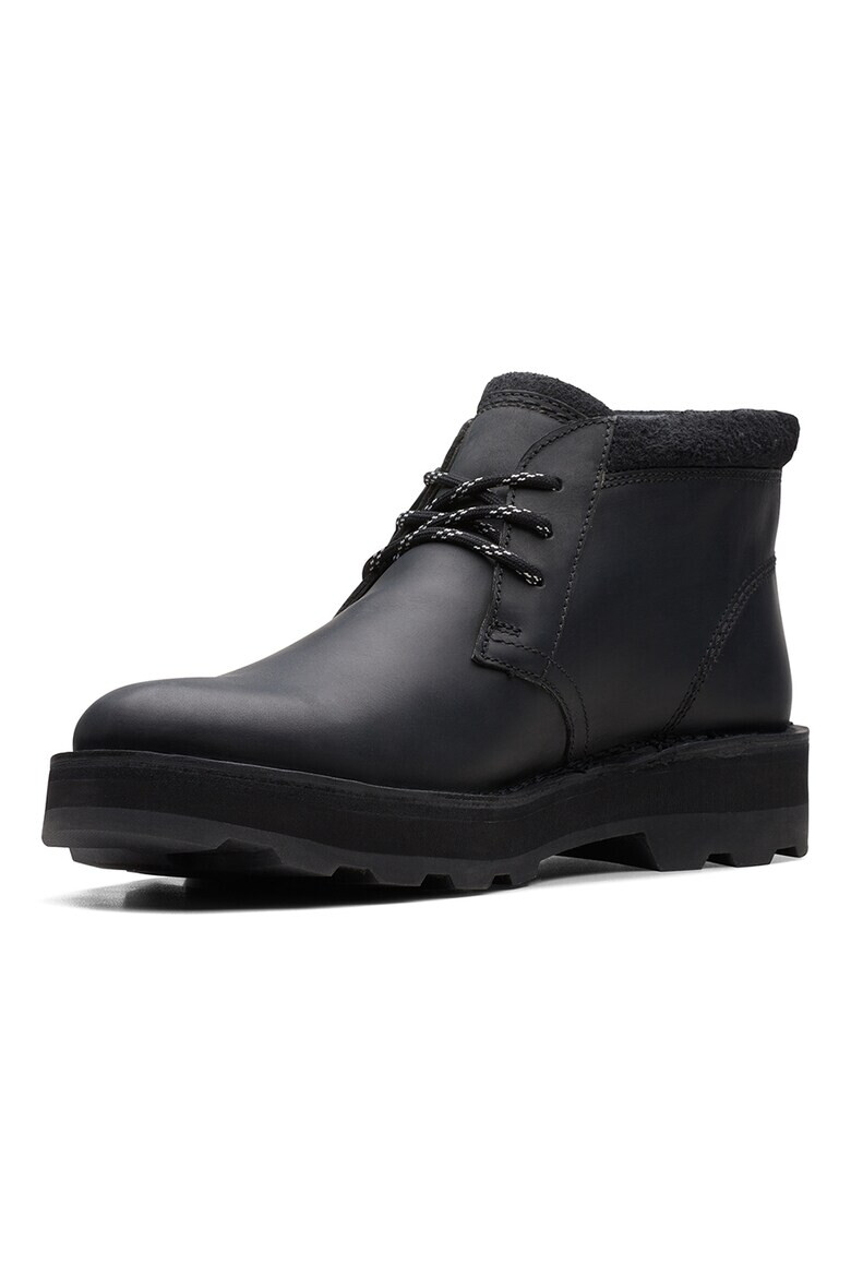 Clarks Боти Corston от кожа и велур - Pepit.bg