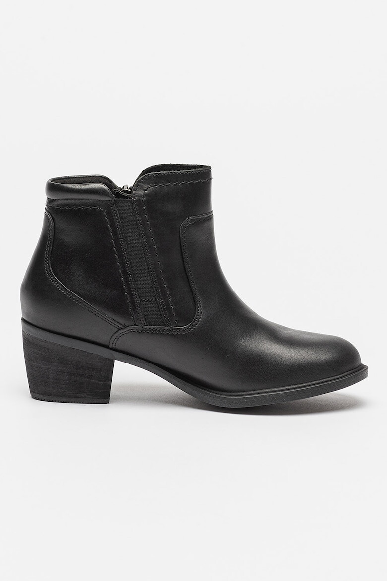 Clarks Боти Neva от кожа с цип - Pepit.bg