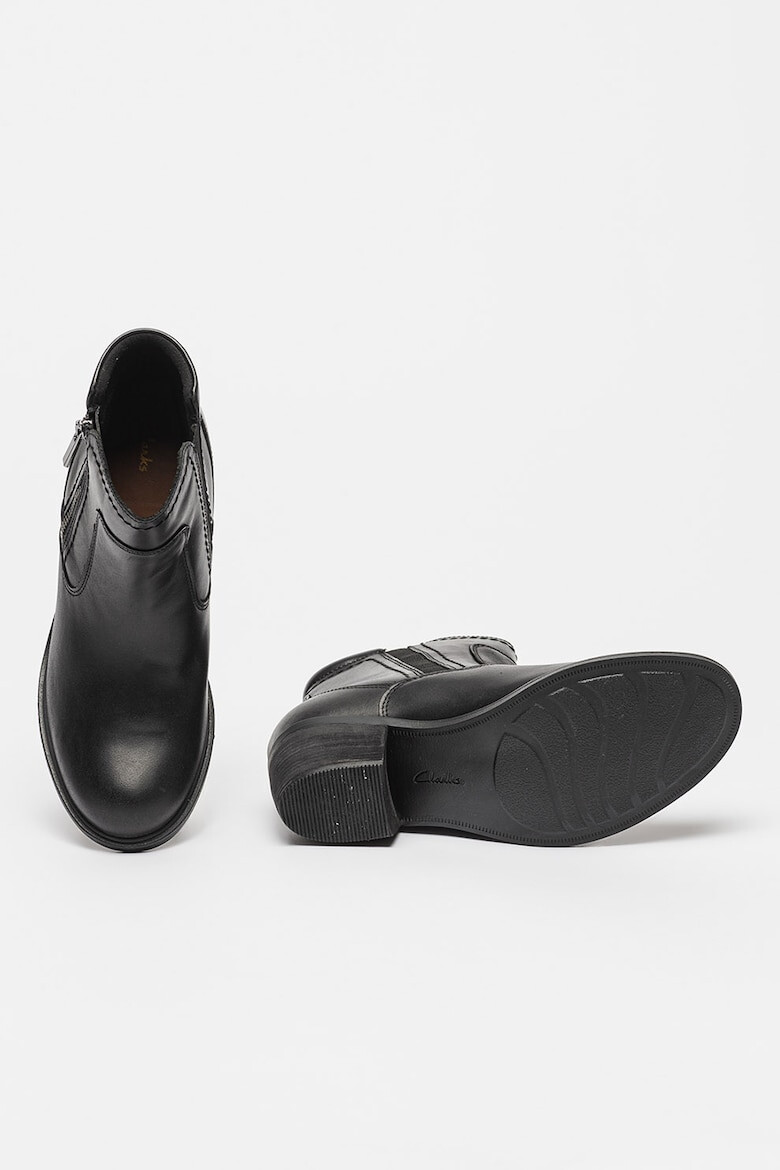 Clarks Боти Neva от кожа с цип - Pepit.bg
