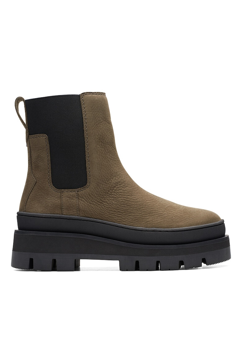 Clarks Боти Orianna от набук с текстил - Pepit.bg