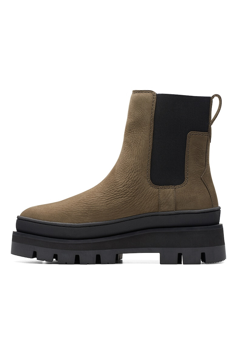 Clarks Боти Orianna от набук с текстил - Pepit.bg