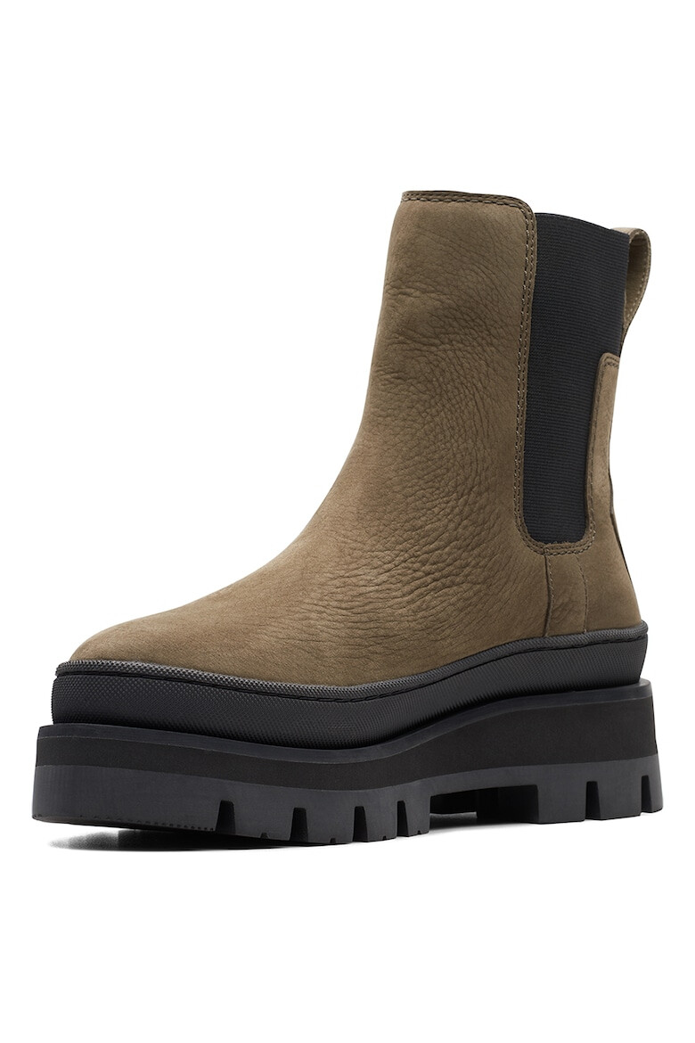 Clarks Боти Orianna от набук с текстил - Pepit.bg