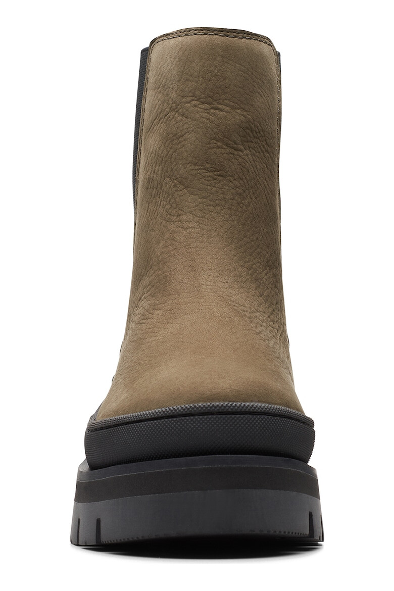 Clarks Боти Orianna от набук с текстил - Pepit.bg