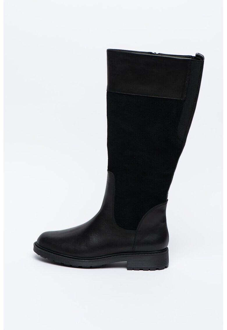 Clarks Ботуши Orinoco 2 от кожа и велур - Pepit.bg