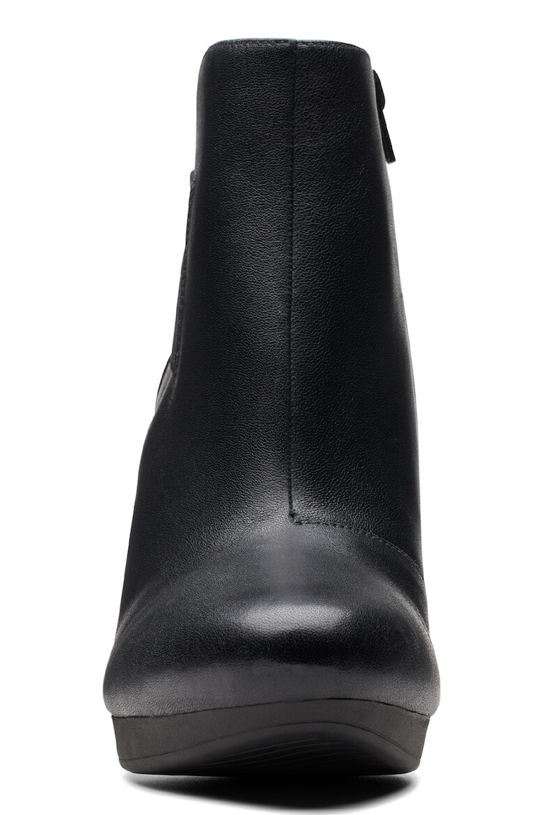 Clarks Кожени боти Ambyr с текстил - Pepit.bg