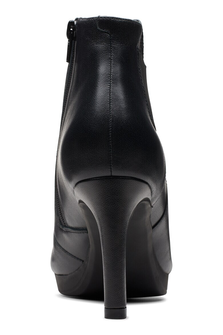 Clarks Кожени боти Ambyr с текстил - Pepit.bg