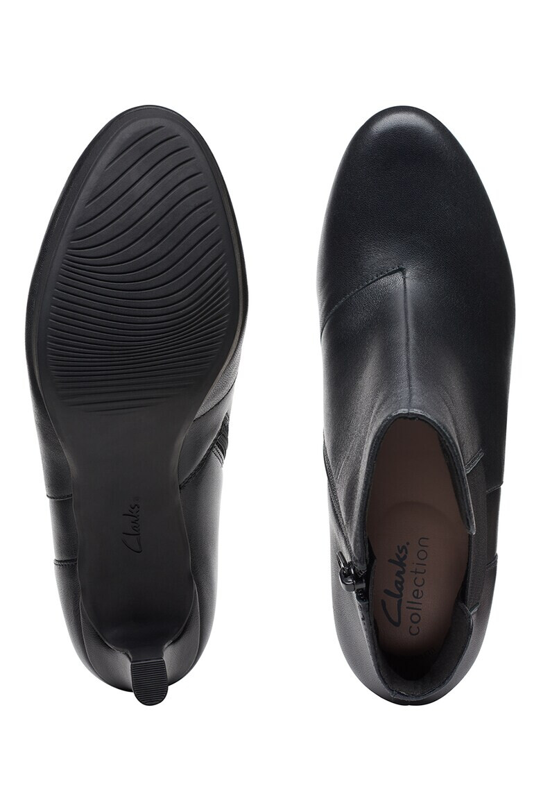Clarks Кожени боти Ambyr с текстил - Pepit.bg