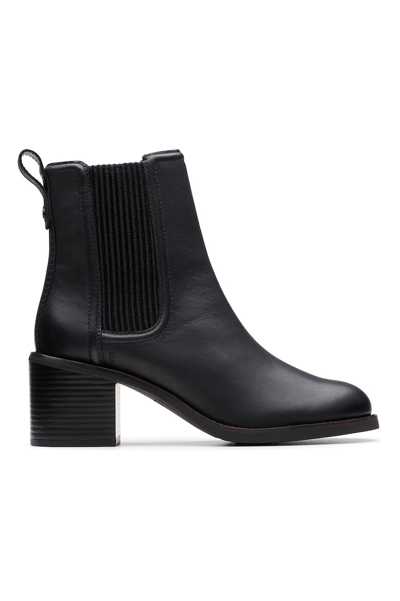Clarks Кожени боти Chamberly Chelsea - Черен - Pepit.bg