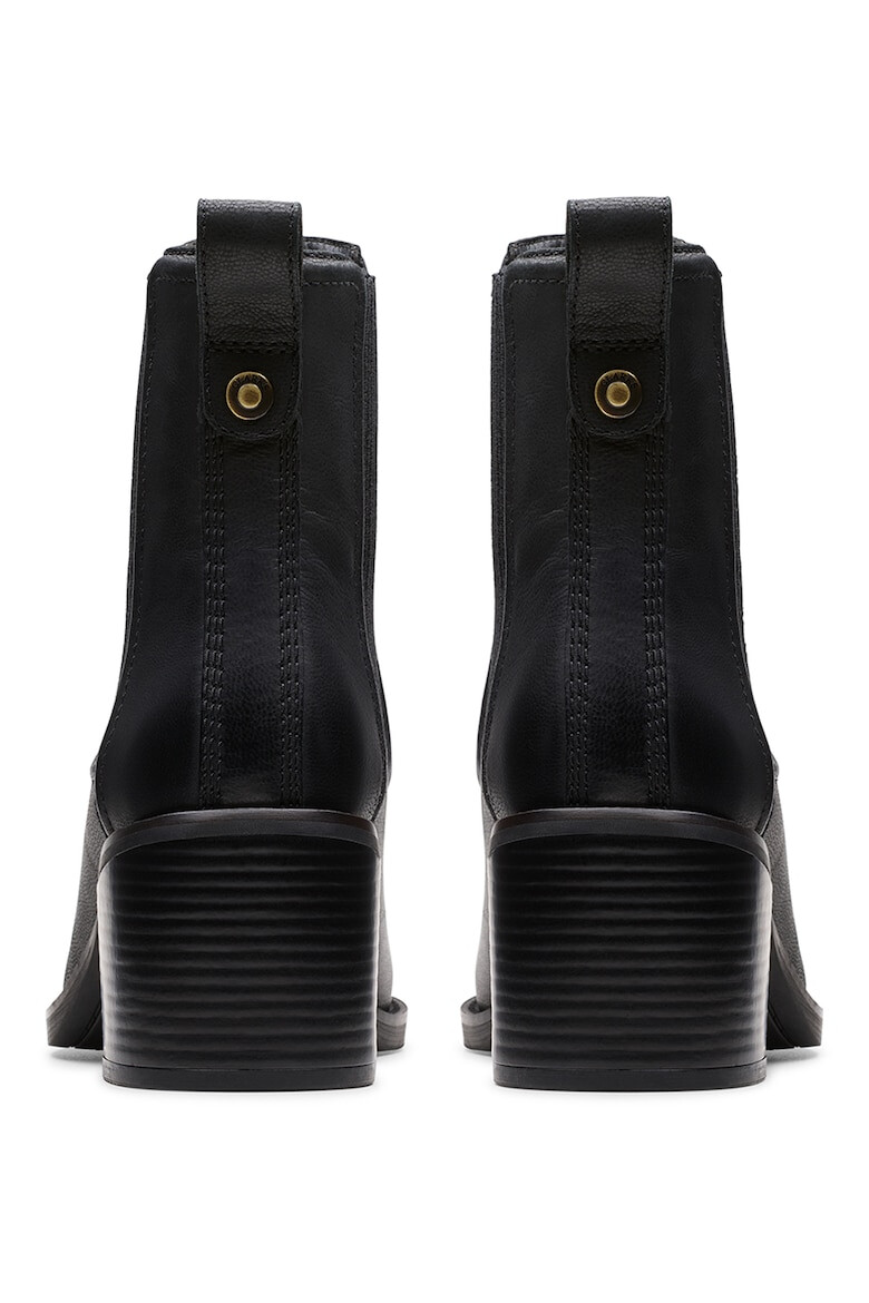Clarks Кожени боти Chamberly Chelsea - Черен - Pepit.bg