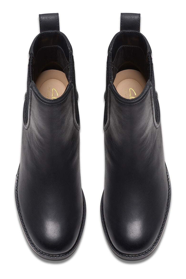 Clarks Кожени боти Chamberly Chelsea - Черен - Pepit.bg