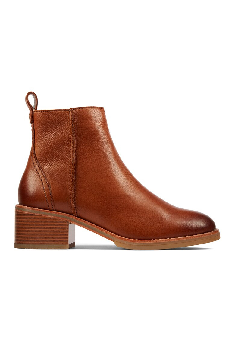 Clarks Кожени боти Cologne с цип - Pepit.bg