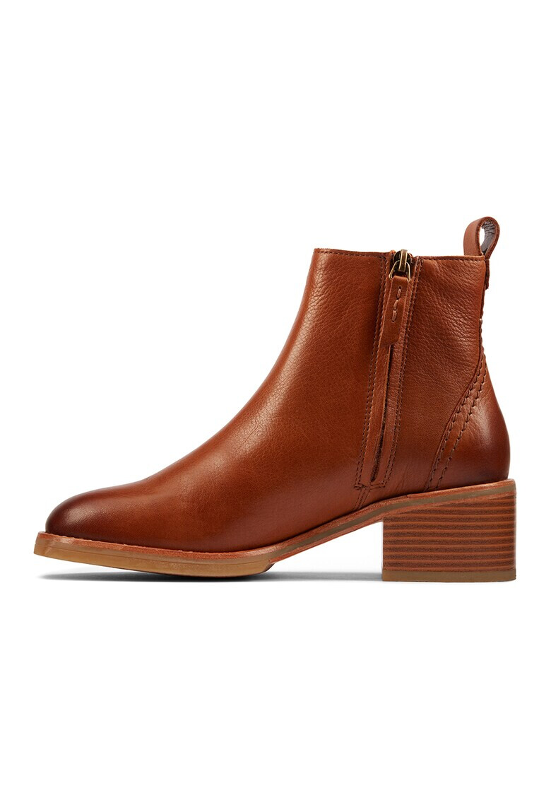 Clarks Кожени боти Cologne с цип - Pepit.bg