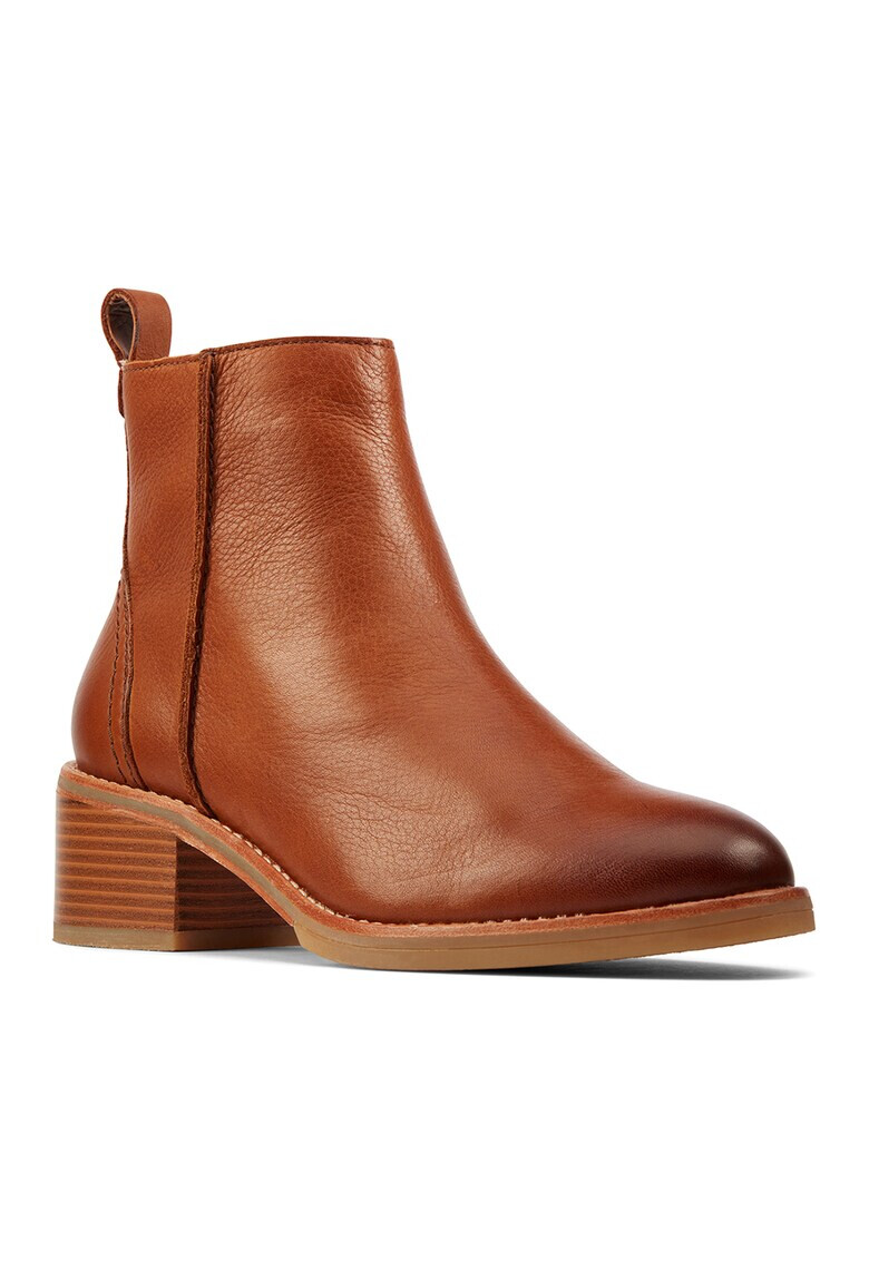 Clarks Кожени боти Cologne с цип - Pepit.bg