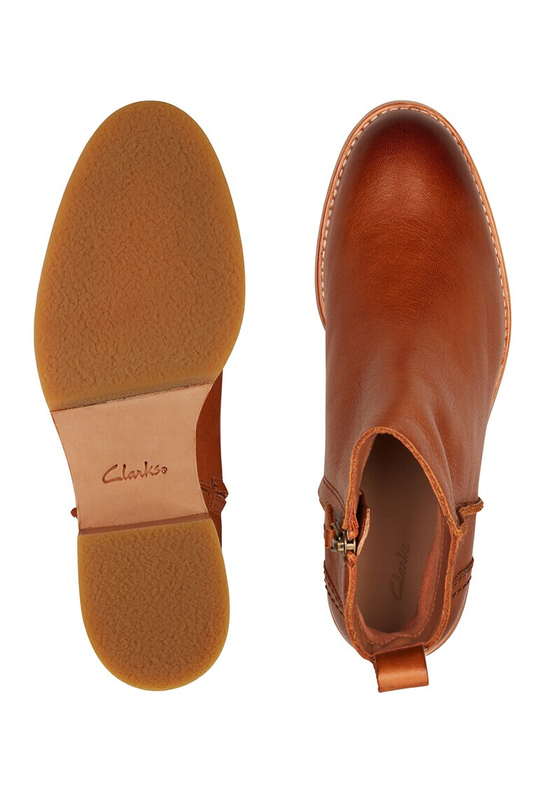 Clarks Кожени боти Cologne с цип - Pepit.bg