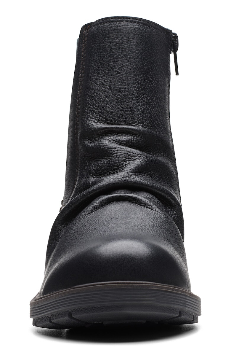 Clarks Кожени боти Hearth с масивен ток - Pepit.bg