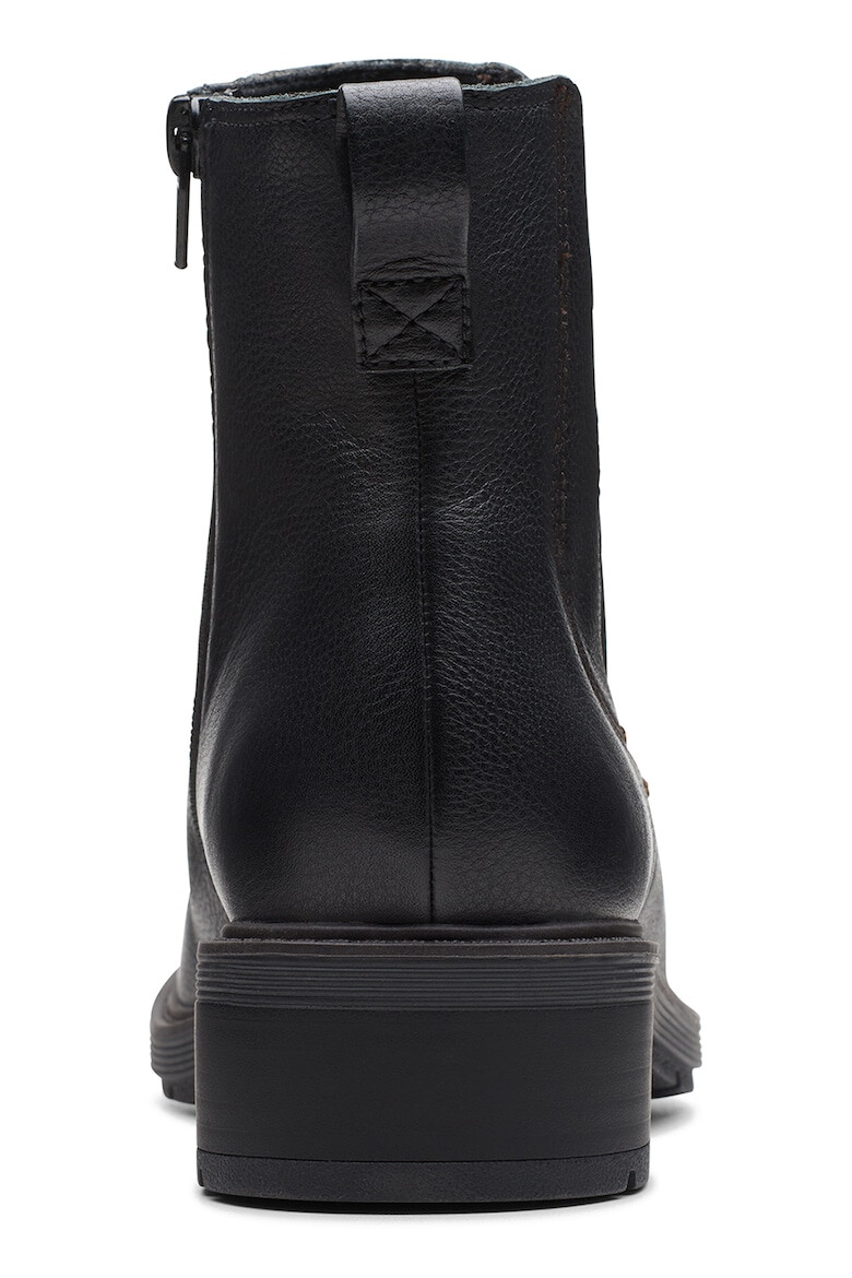 Clarks Кожени боти Hearth с масивен ток - Pepit.bg