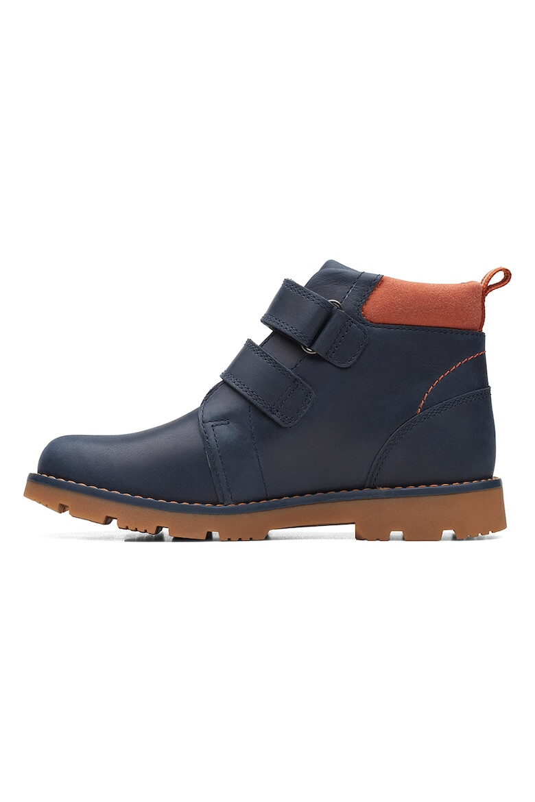 Clarks Кожени боти Heath с велкро - Pepit.bg