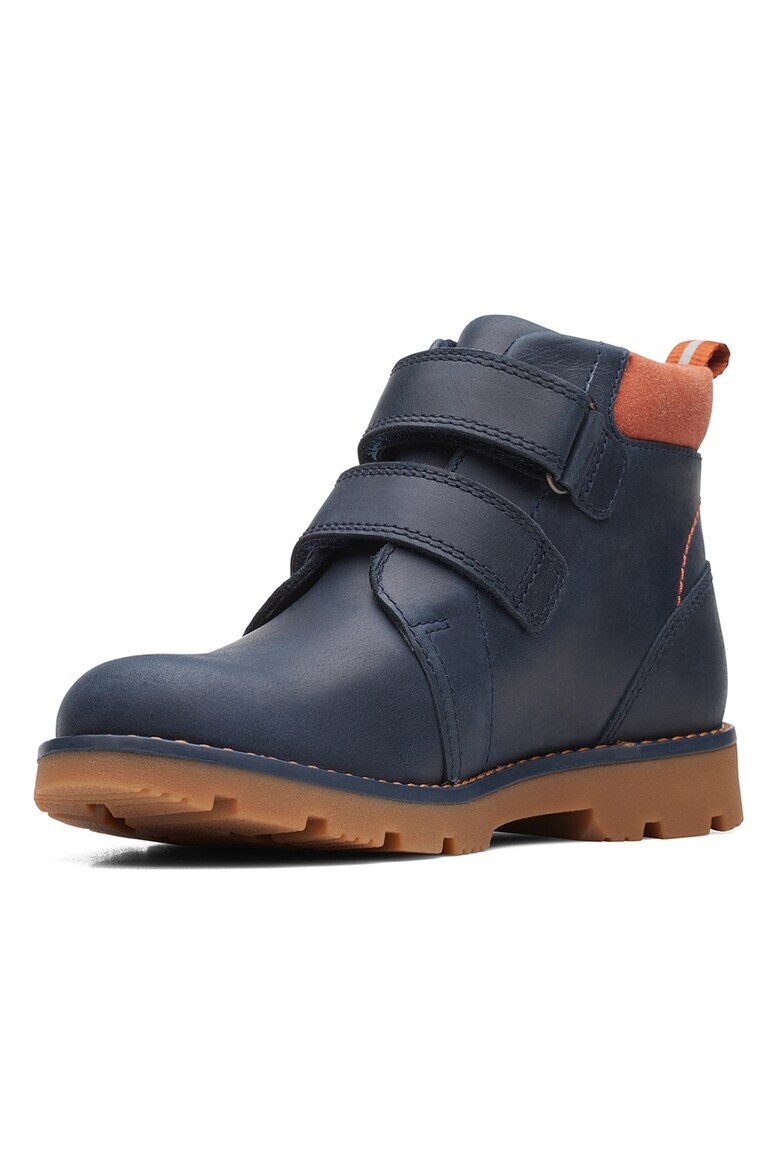 Clarks Кожени боти Heath с велкро - Pepit.bg