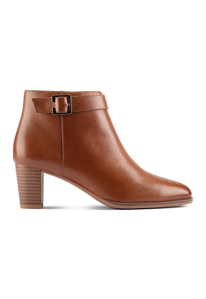 Clarks Кожени боти Kaylin 60 с токи - Pepit.bg