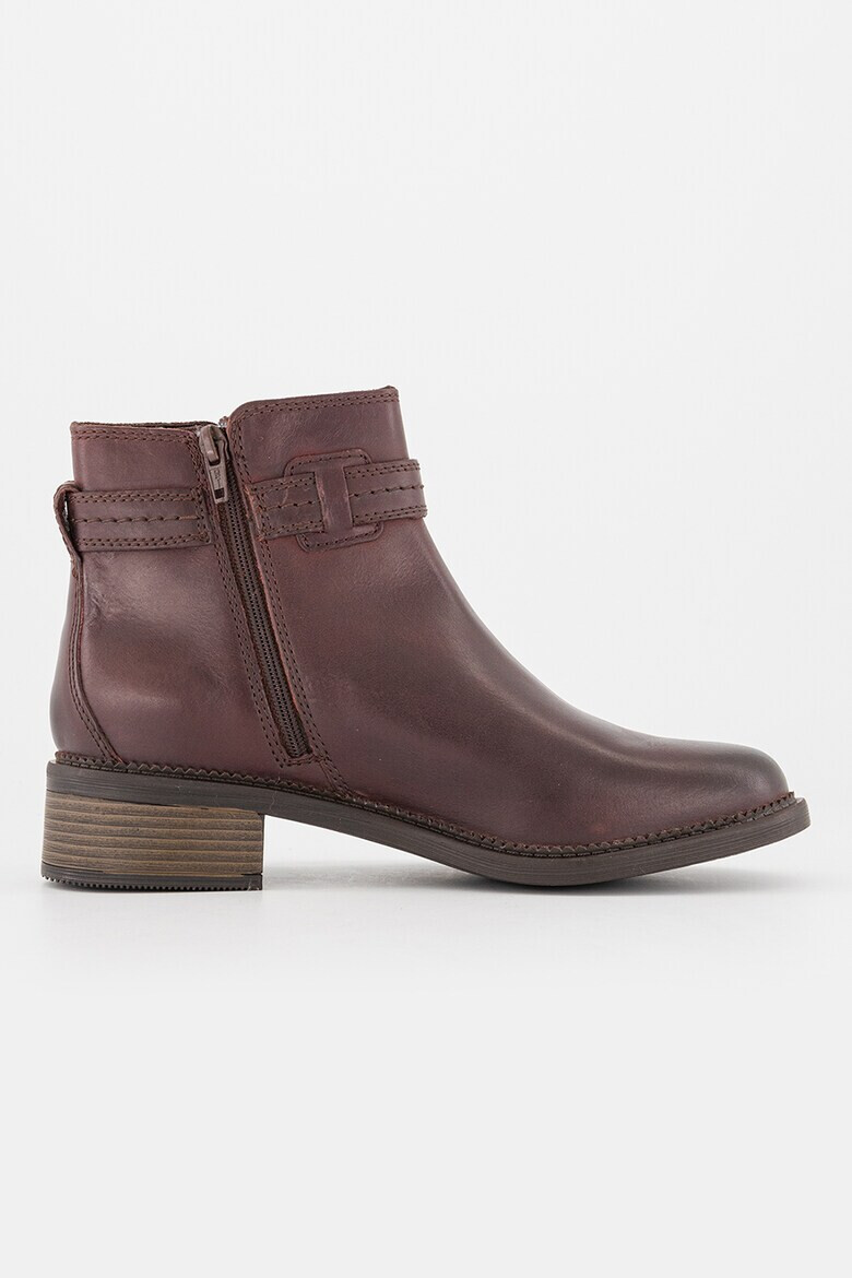 Clarks Кожени боти Maye-Ease с цип - Pepit.bg
