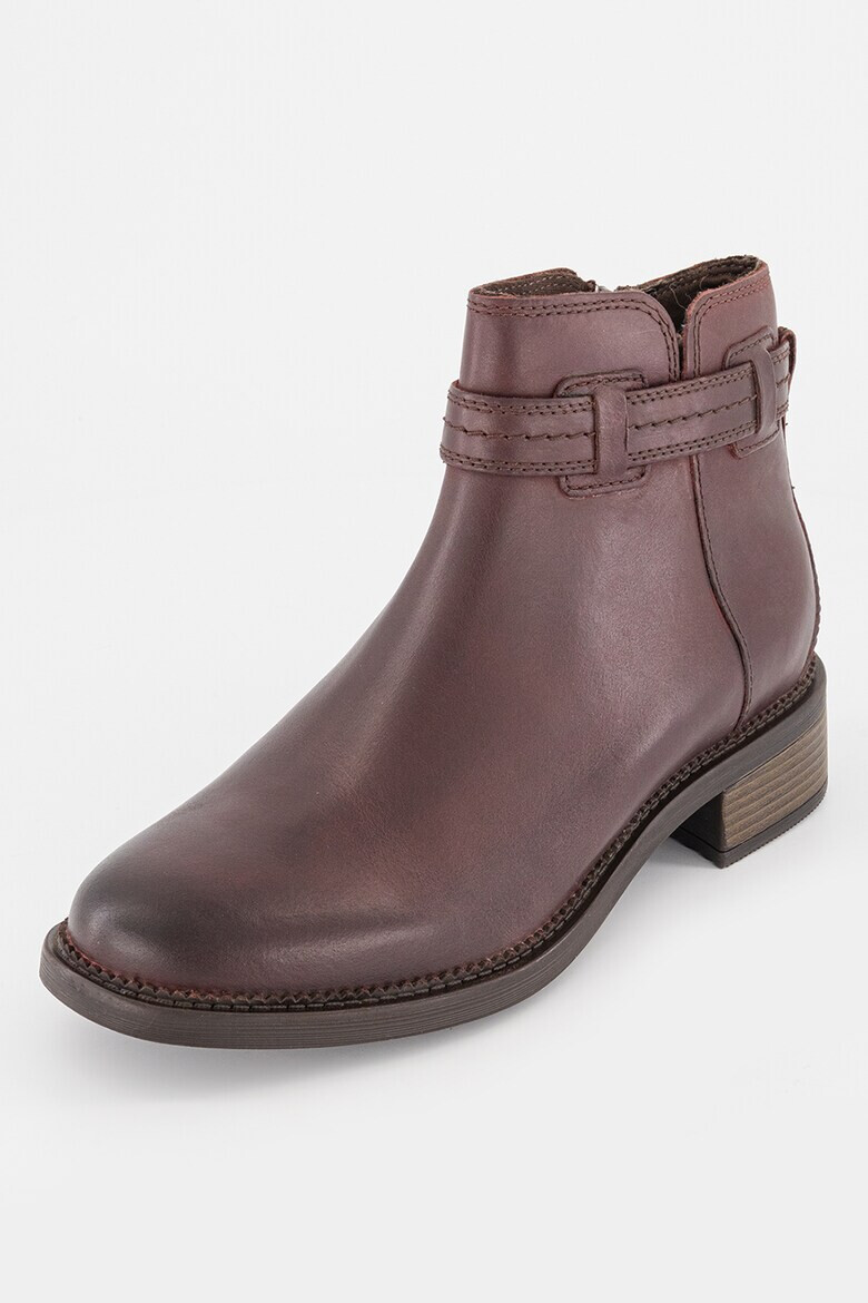 Clarks Кожени боти Maye-Ease с цип - Pepit.bg