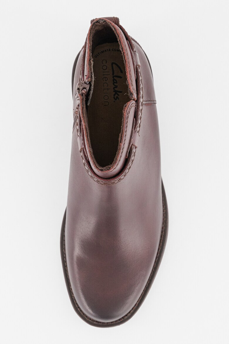 Clarks Кожени боти Maye-Ease с цип - Pepit.bg