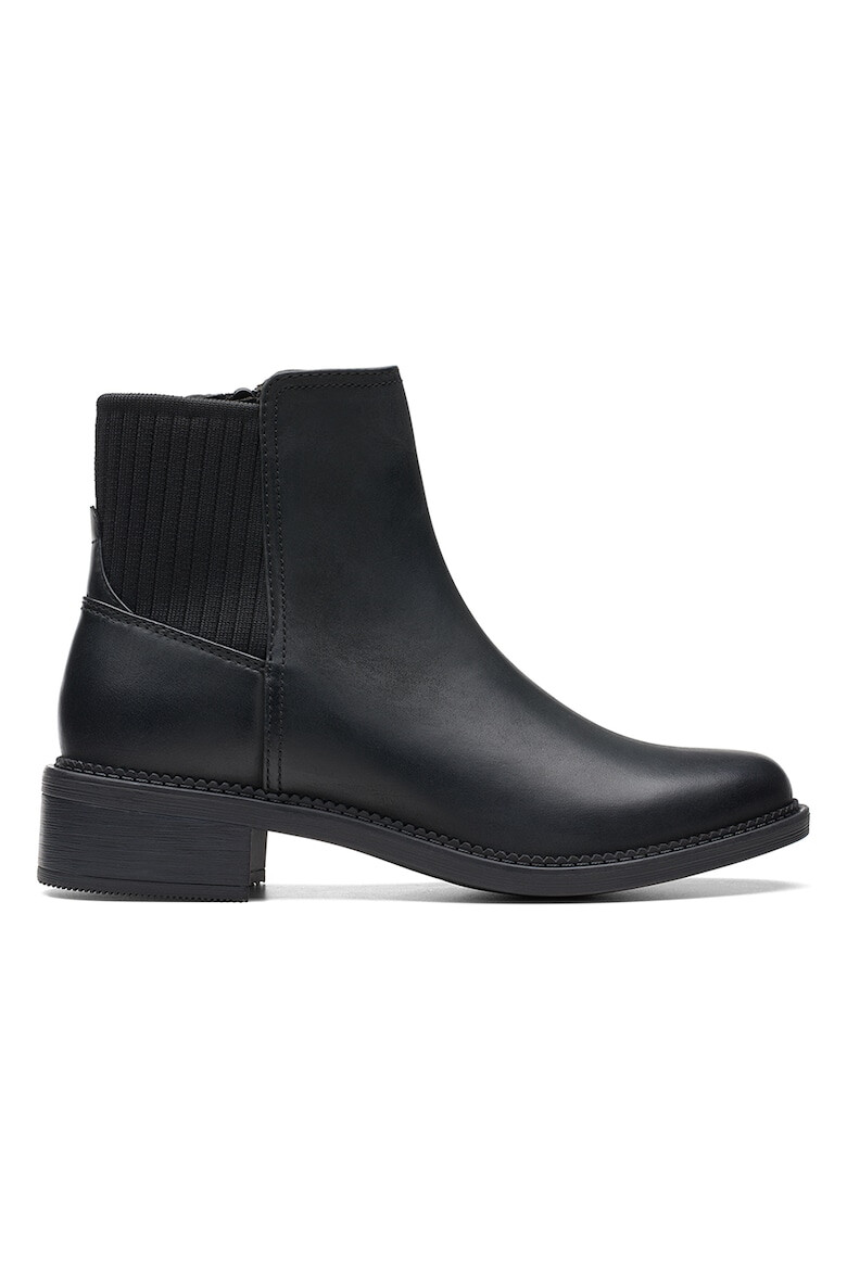Clarks Кожени боти Maye Palm Chelsea - Черен - Pepit.bg