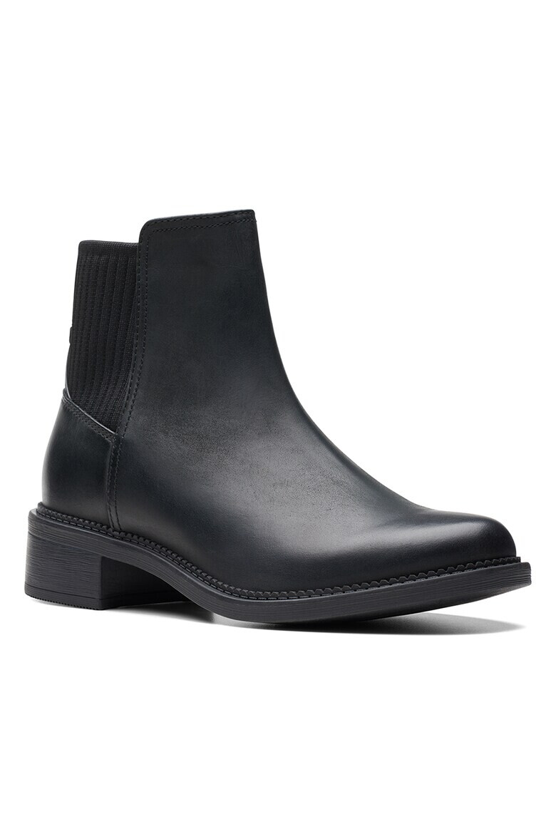 Clarks Кожени боти Maye Palm Chelsea - Черен - Pepit.bg