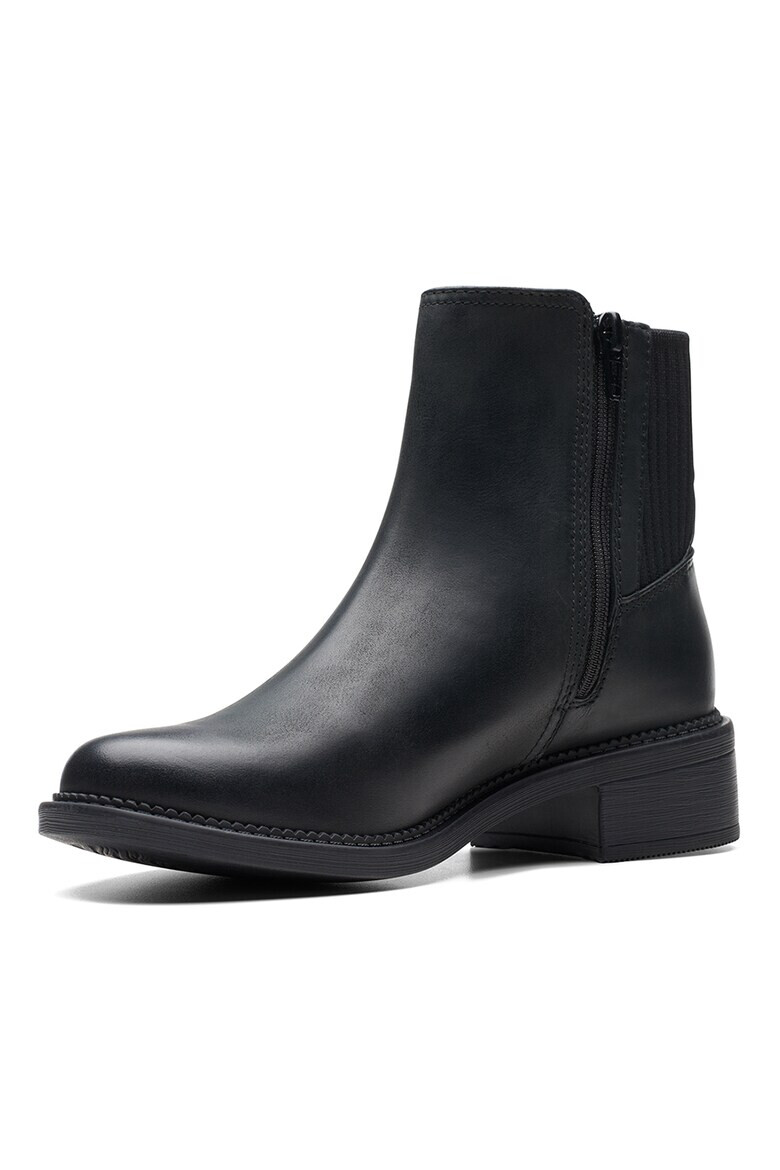 Clarks Кожени боти Maye Palm Chelsea - Черен - Pepit.bg