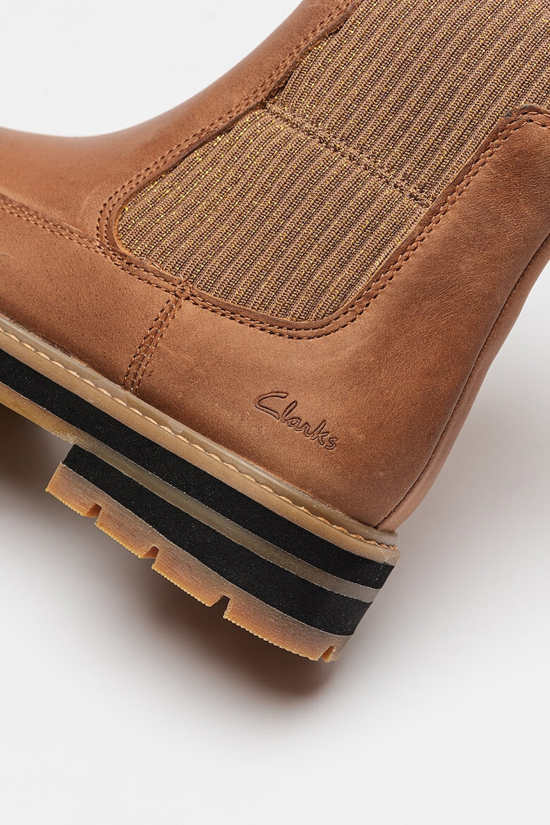 Clarks Кожени боти Prague със синтетика - Pepit.bg