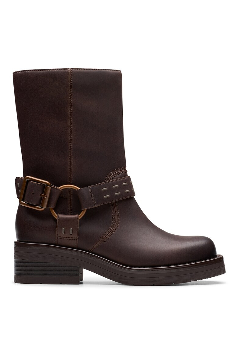 Clarks Кожени боти Rebelle с цип - Pepit.bg