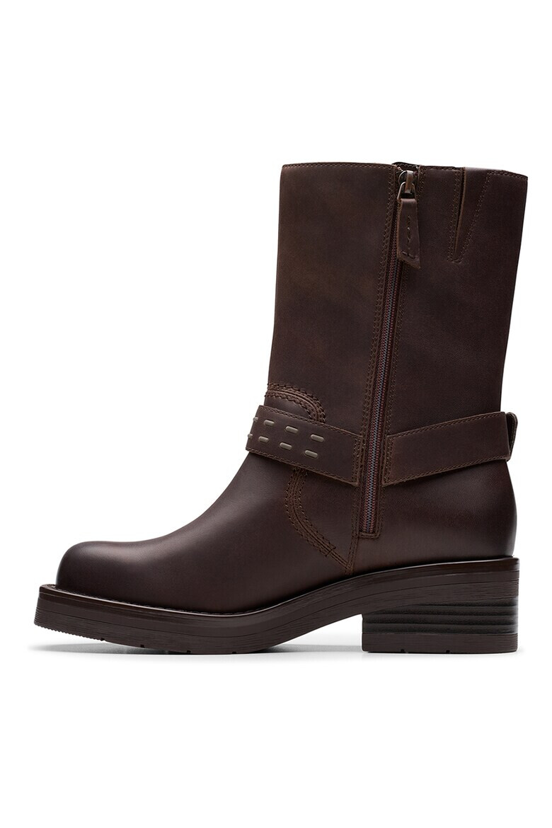 Clarks Кожени боти Rebelle с цип - Pepit.bg