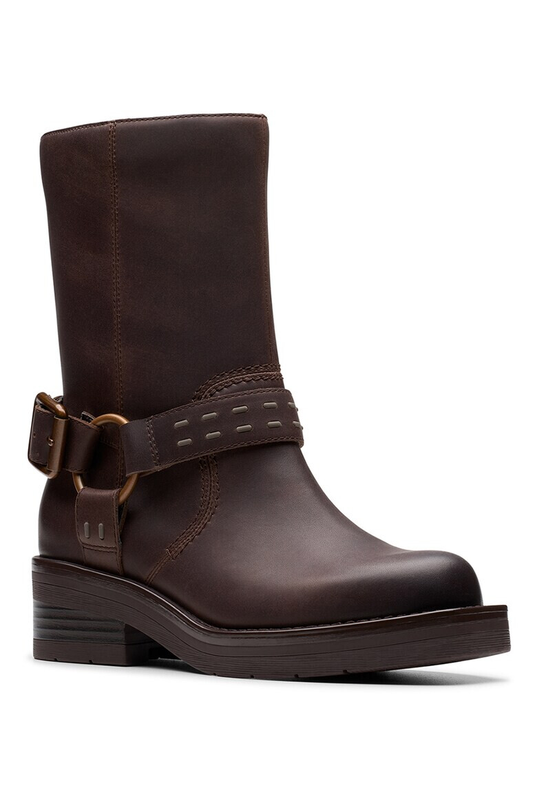 Clarks Кожени боти Rebelle с цип - Pepit.bg