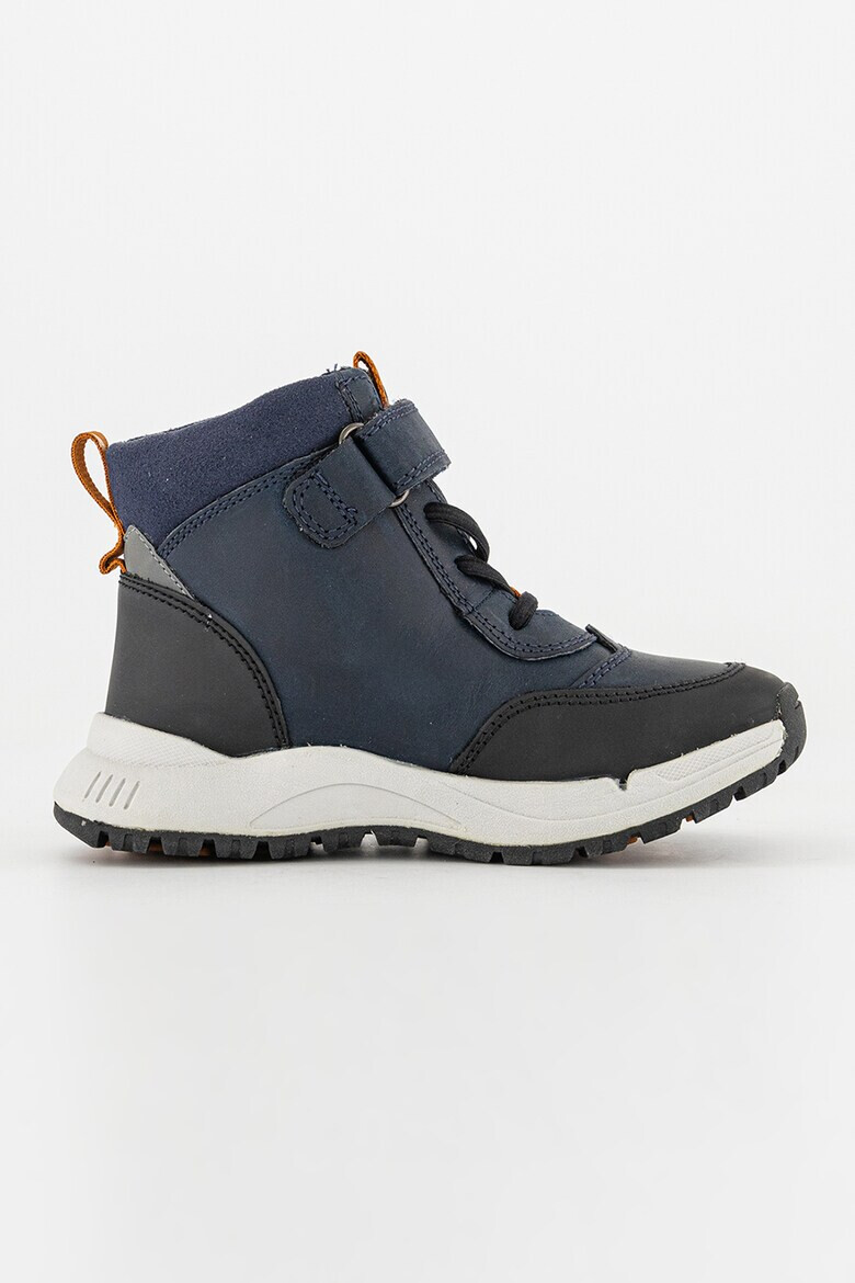 Clarks Кожени боти с лого - Pepit.bg
