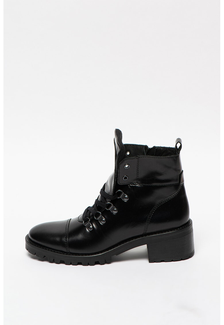 Clarks Кожени боти с масивен ток - Pepit.bg