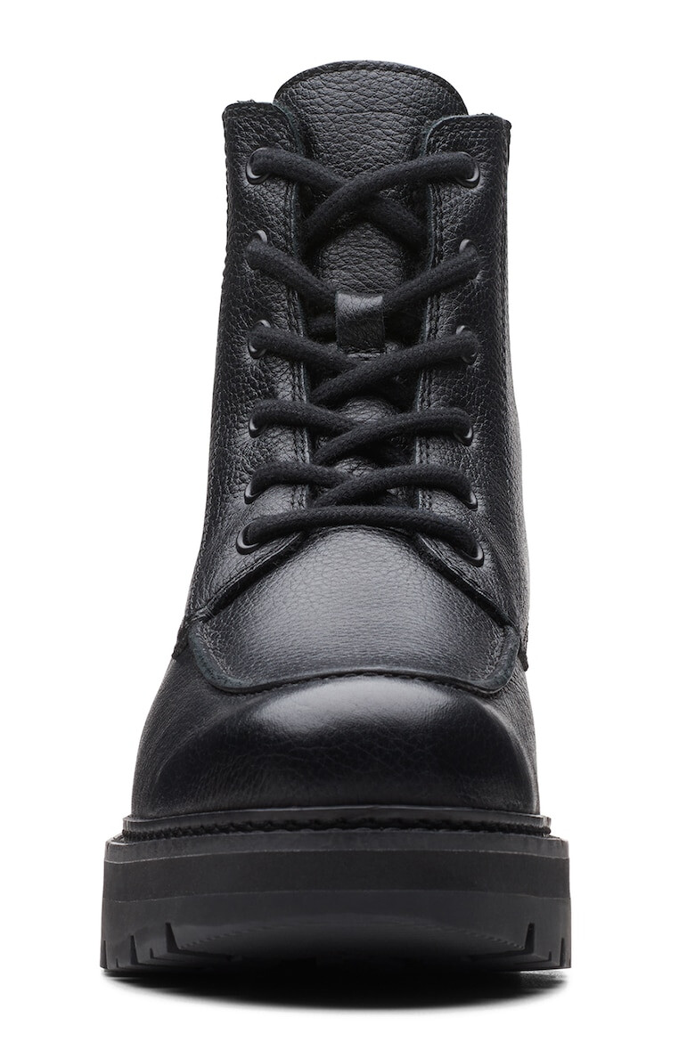 Clarks Кожени боти с текстил - Pepit.bg