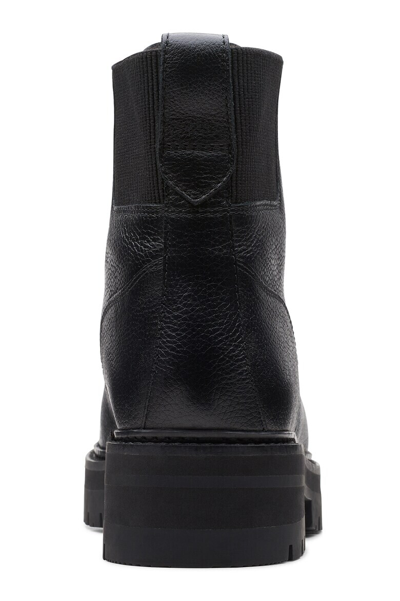 Clarks Кожени боти с текстил - Pepit.bg