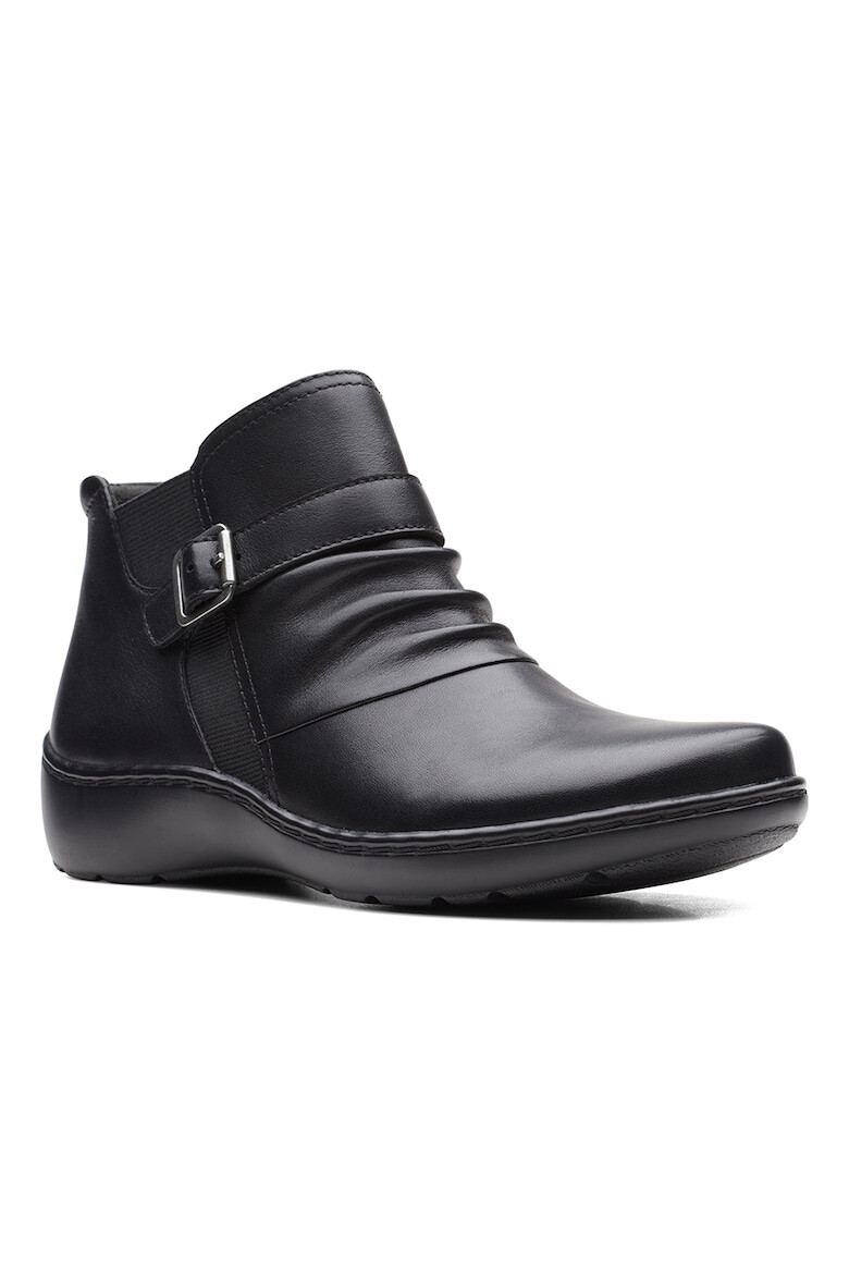 Clarks Кожени боти с цип - Pepit.bg