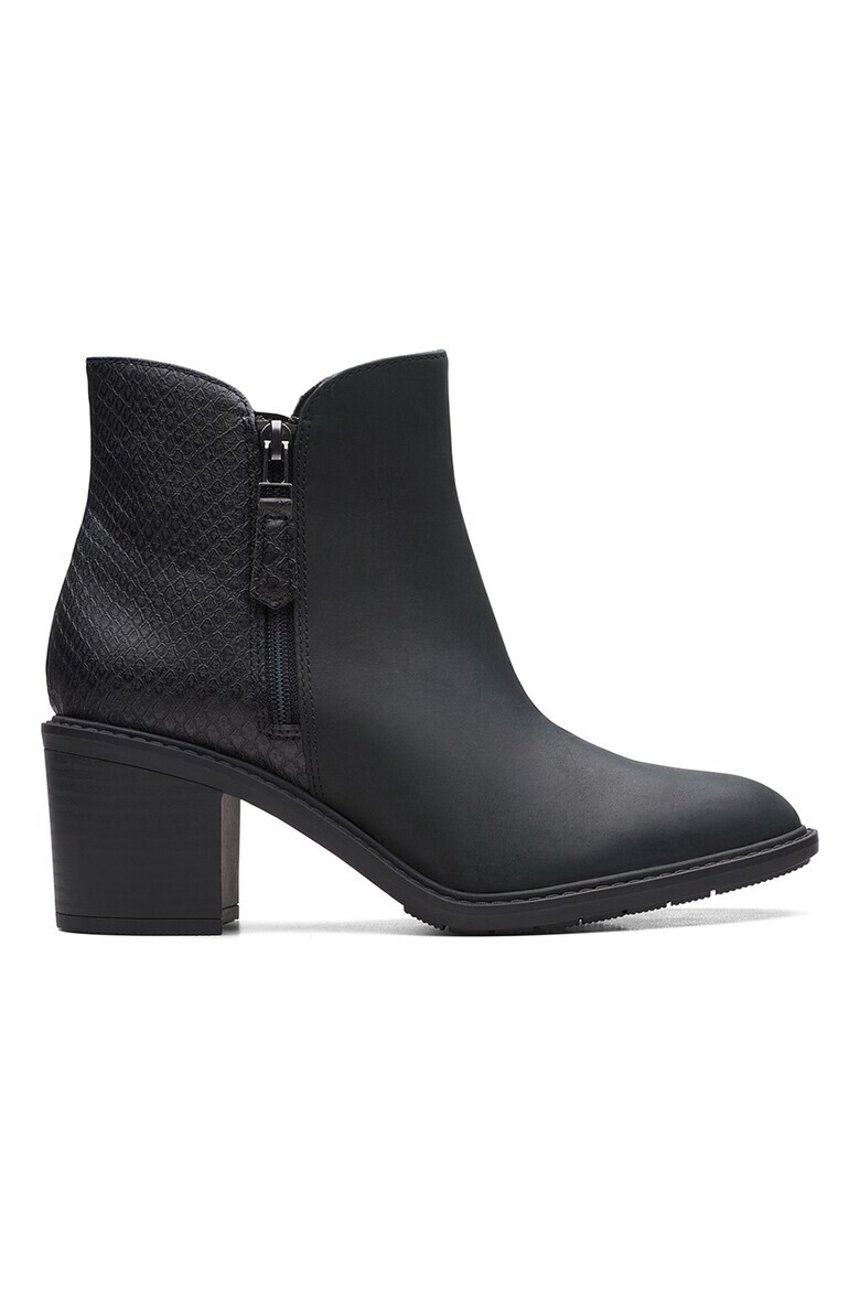 Clarks Кожени боти Scene с цип - Pepit.bg