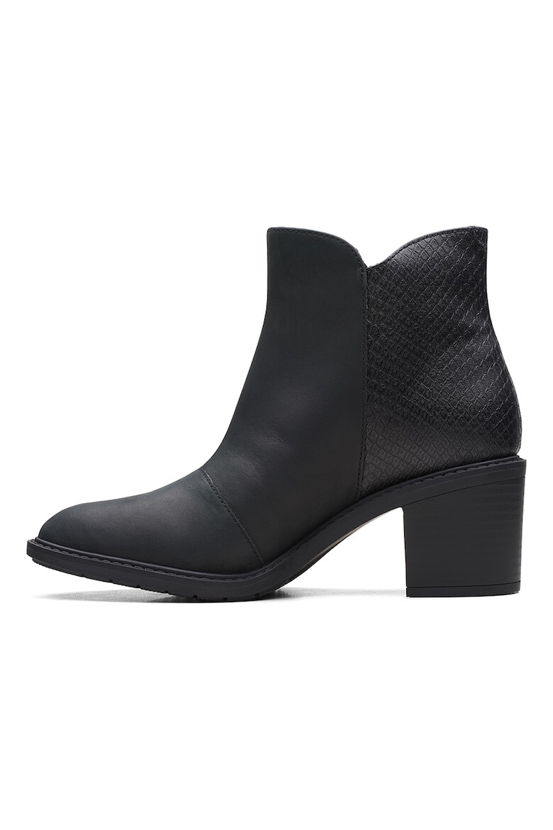 Clarks Кожени боти Scene с цип - Pepit.bg