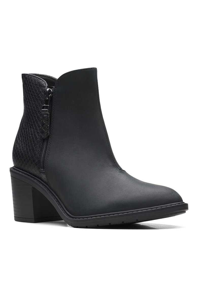 Clarks Кожени боти Scene с цип - Pepit.bg