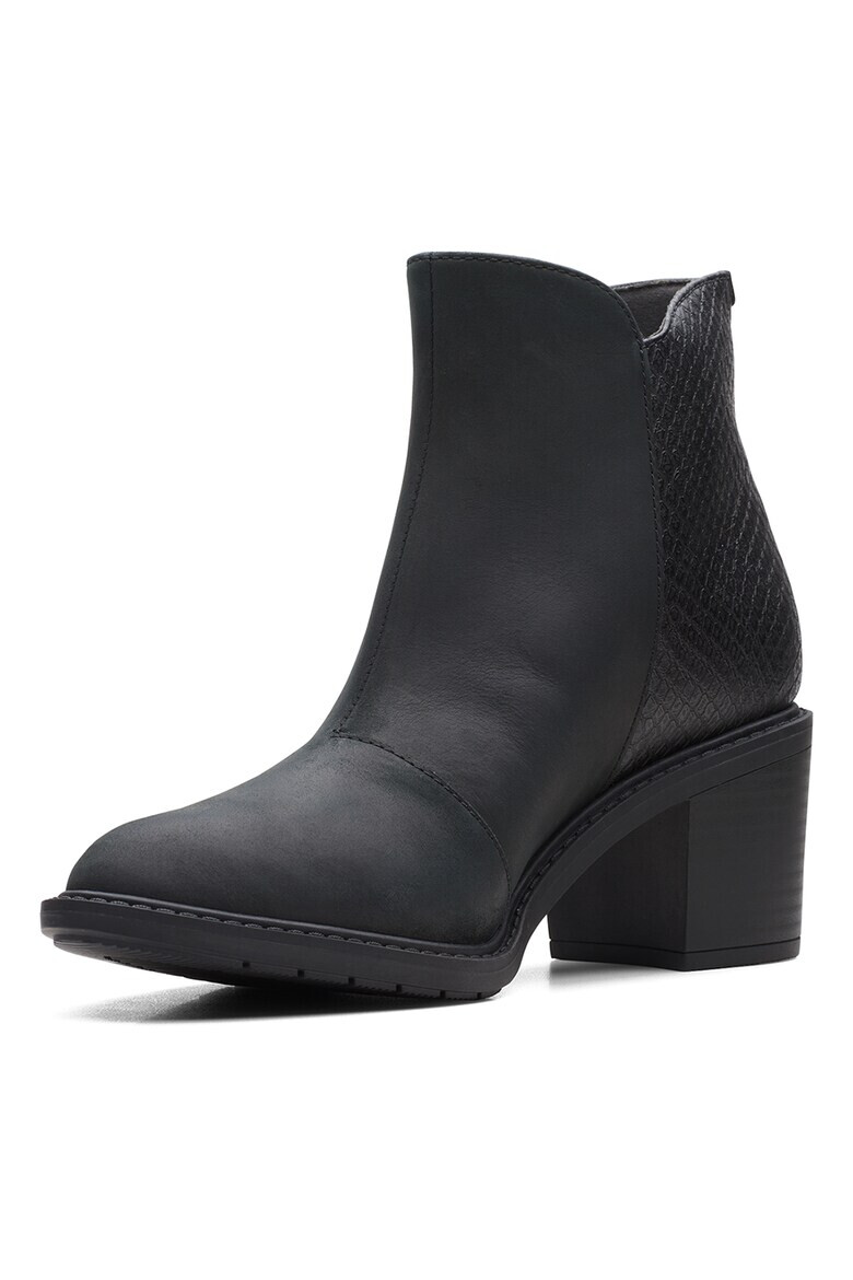 Clarks Кожени боти Scene с цип - Pepit.bg