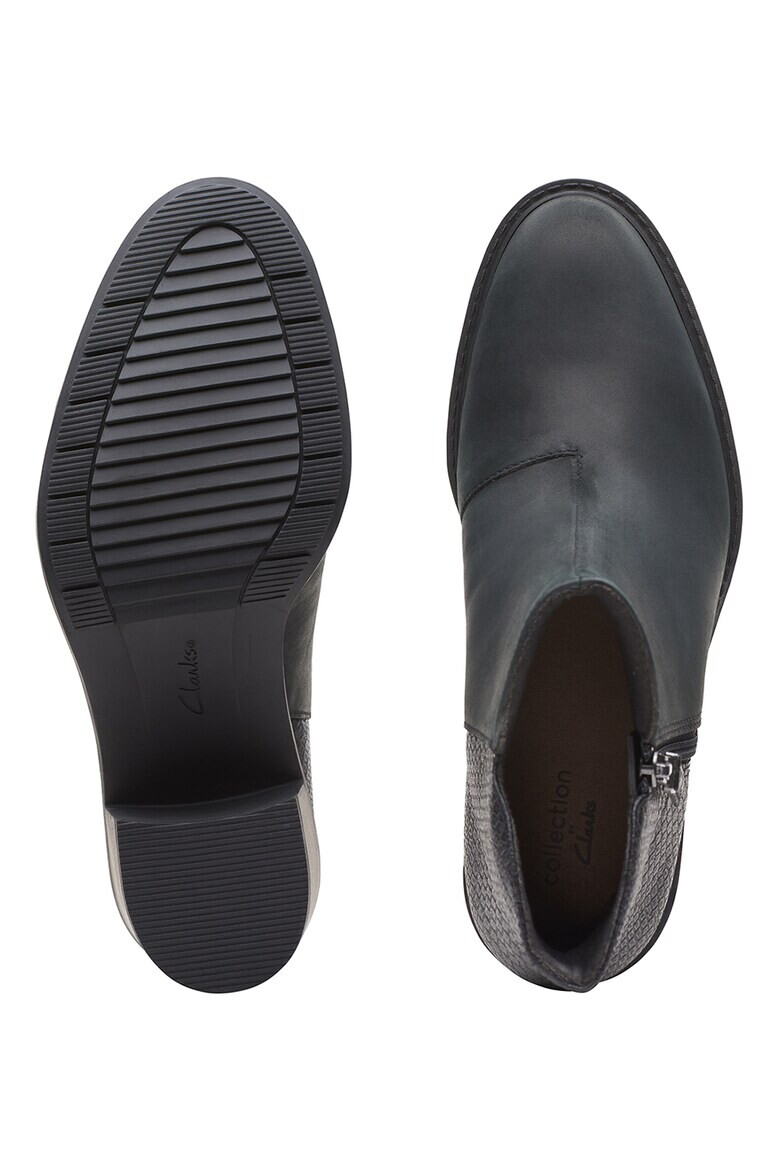 Clarks Кожени боти Scene с цип - Pepit.bg