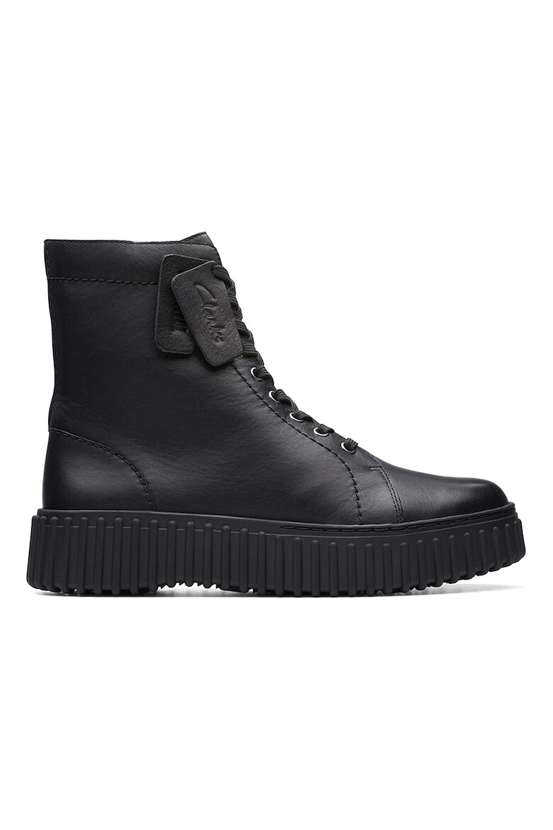 Clarks Кожени боти Torhill с равна платформа - Pepit.bg